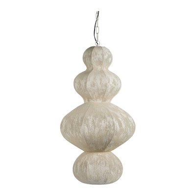 Suspension SORA métal et tissu mesh BLANC D’IVOIRE