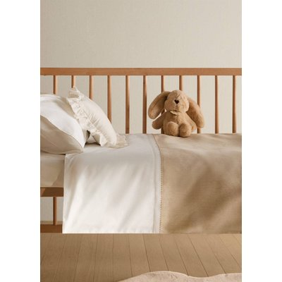 Housse de couette berceau lin percale de coton MANGO HOME