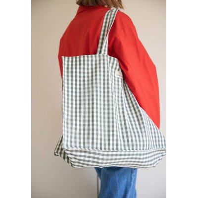 Sac week-end en coton, VICHY GABRIELLE PARIS