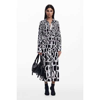 Robe midi à lettrage DESIGUAL