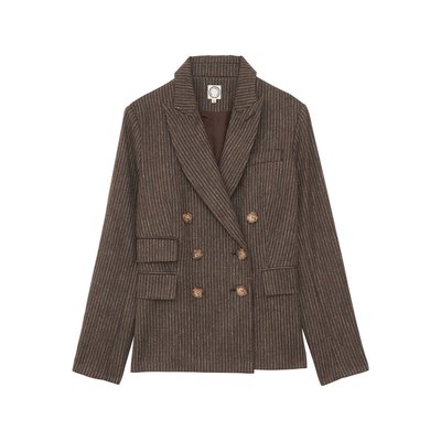 Blazer Maurice marron laine INES DE LA FRESSANGE PARIS