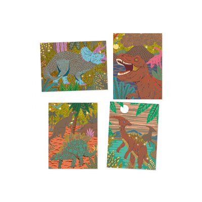 Cartes à gratter - Le règne des dinosaures DJECO