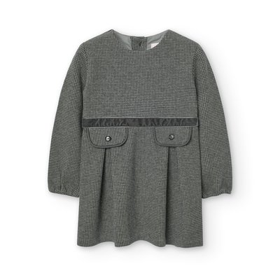 Robe pied-de-poule avec boutons BOBOLI