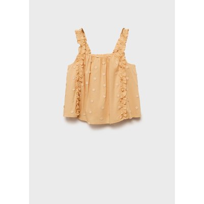 Blouse brodée froncée MANGO KIDS