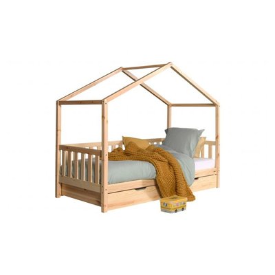 Dallas Lit MH Naturel + Lit gigogne VIPACK