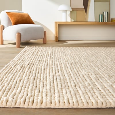Tapis laine, Diano, effet tricot LA REDOUTE INTERIEURS