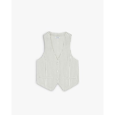 gilet en denim À rayures SCALPERS