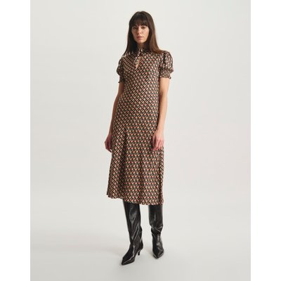Robe Cerise en viscose imprimée fleurs INES DE LA FRESSANGE PARIS
