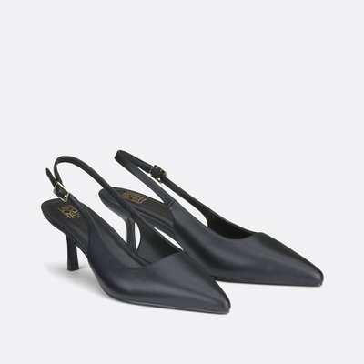 Escarpins pointus en cuir slingback LA REDOUTE COLLECTIONS