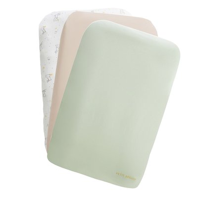 Lot de 3 housses de matelas à langer Hello Baby PETIT BEGUIN