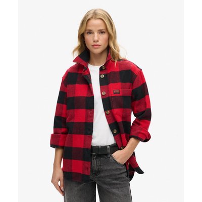 Chemise a carreaux rouge femme La Redoute