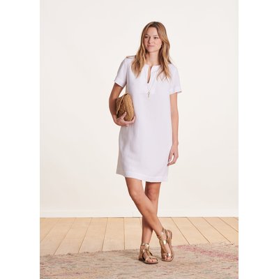 Robe courte droite à manches courtes LA FEE MARABOUTEE