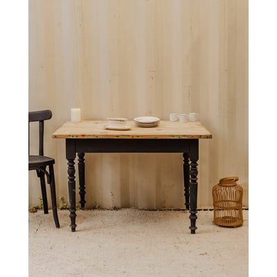 Bureau en bois noir Edouard N°1054 - Bon état DEBONGOUT