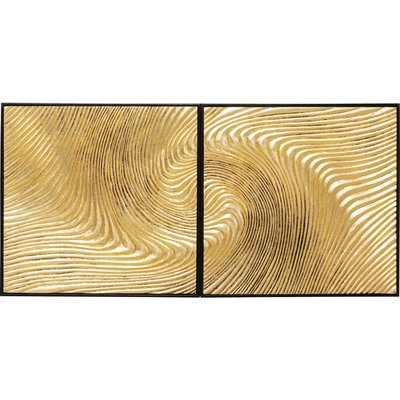 Lot de 2 tableaux, WAVE KARE DESIGN