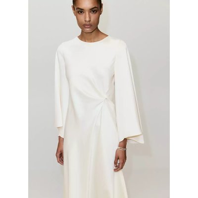 Robe satinée froncée MANGO