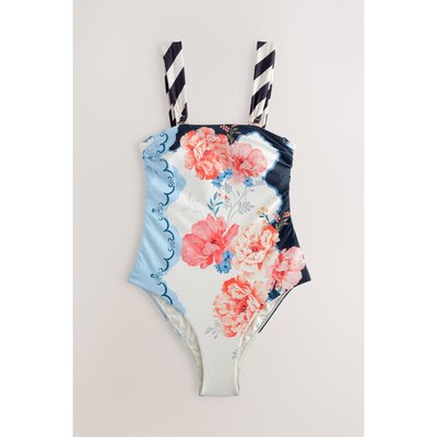 Maillot de bain bandeau gainant imprimé NEXT