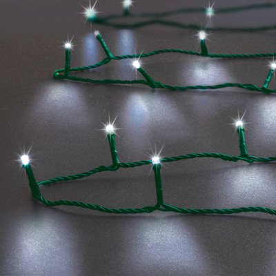 Guirlande lumineuse extérieur 100 LED blanc froid 10m FEERIC LIGHTS & CHRISTMAS