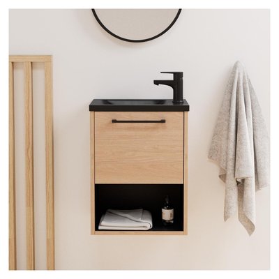 Ensemble meuble lave-mains + robinet NIKA MOB IN