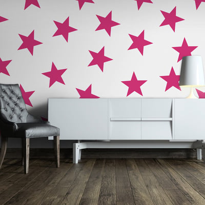 Papier peint intissé panoramique Pink Star EDEN
