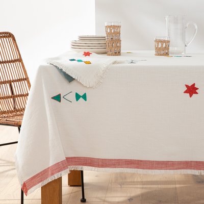 Nappe brodée, pur coton, Imani LA REDOUTE INTERIEURS