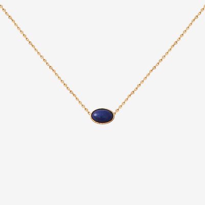 Collier doré à l'or fin CAB OVALE CAROLINE NAJMAN