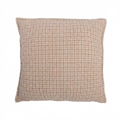 Coussin carré déhoussable 50x50 cm Coton Violette EDEN