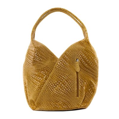 Sac à main en cuir embossé tressage MANDALAY OH MY BAG