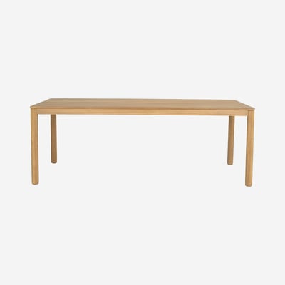 Table rectangulaire de jardin en teck massif FIGARI HABITAT