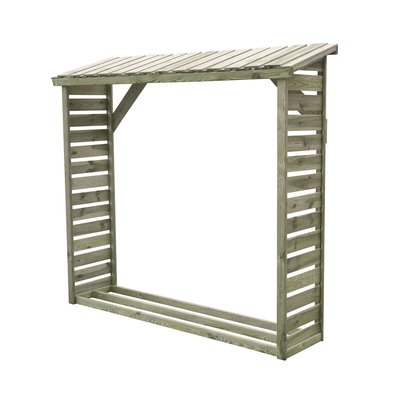 Abri bûches en bois avec plancher CEMONJARDIN