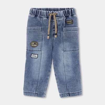 Pantalon denim garçon avec patches BOBOLI