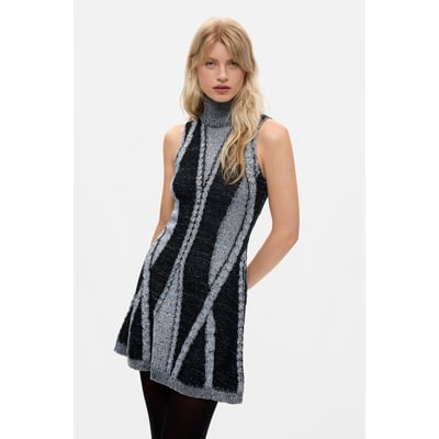 Robe à col montant en maille DESIGUAL