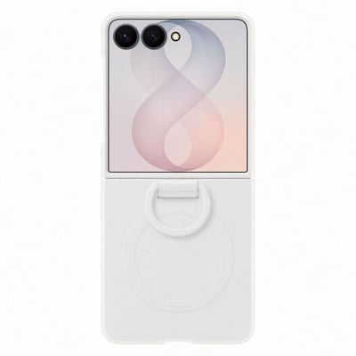Coque Flip 8 Silicone anneau magnétique Crème SAMSUNG