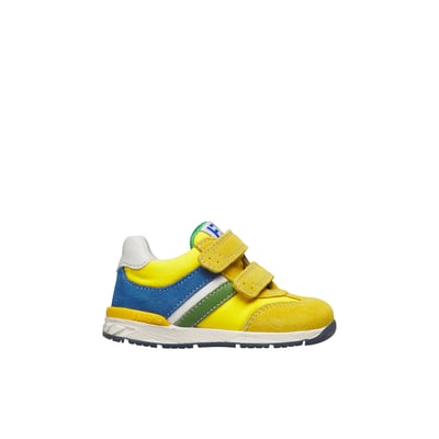 Sneakers en cuir et tissu DARM VL. FALCOTTO