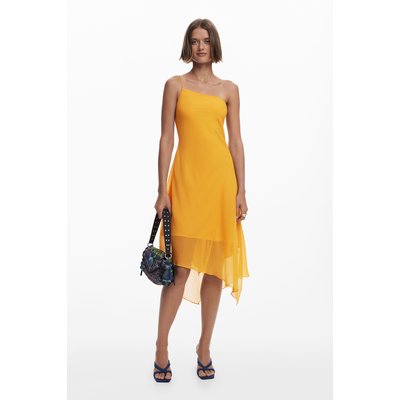 Desigual - Robe midi asymétrique à volants DESIGUAL