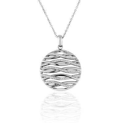Collier en acier et cristal LES ETINCELANTES