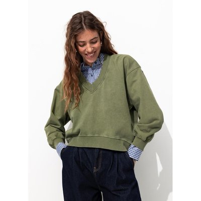 Sweat-shirt uni col V PROMOD