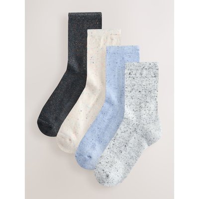 Chaussettes boulochées, 4 paires NEXT