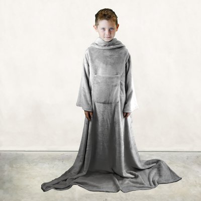 Plaid intégral avec manches enfant flanelle VIVEZEN