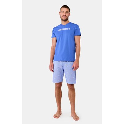 Pyjashort en coton imprimé, Boat ARTHUR