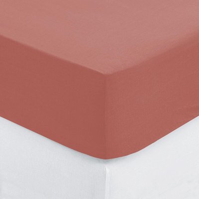 Drap housse coton uni Couleur moderne EDEN