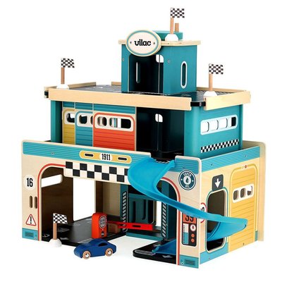 Garage vintage en bois pour enfant Vilacity VILAC