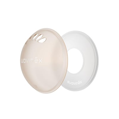 Set 2 coupelles recueille-lait + 2 coupelles protectrices SUAVINEX