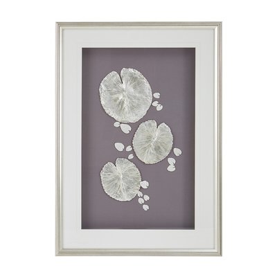 Silver Leaf Design Framed Wall Art SO'HOME