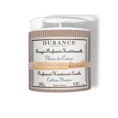 Grande bougie Fleur de Coton DURANCE