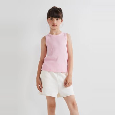 Short uni en molleton contenant du coton BIO MONOPRIX