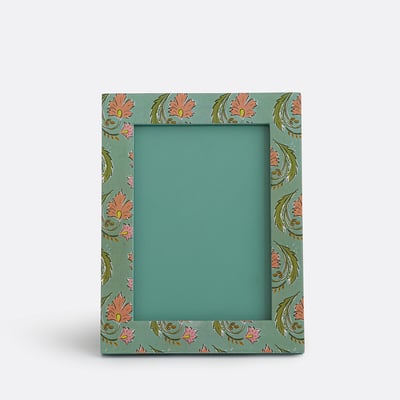 Cadre à poser, imprimé fleurs, 16,5 x 21,5 cm, INA LA REDOUTE INTERIEURS