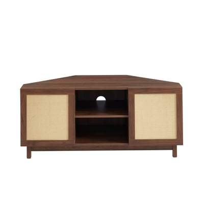 Meuble TV d'angle rotin 2 portes  HARIA BAÏTA