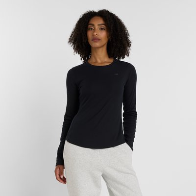 Micro-Rib Long Sleeve Sweat col rond manches longues. NEW BALANCE