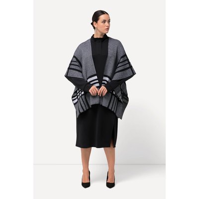 Poncho en maille oversized. Grands carreaux ULLA POPKEN