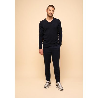 TOM pull col v caviar en cachemire JUST CASHMERE